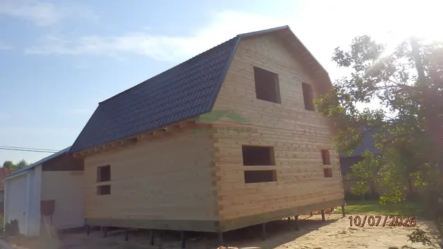 Строительство дома из бруса по проекту ДБ64 в г. Рошаль, фото 16 из 18