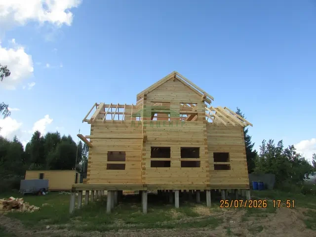 Строительство дома из бруса по проекту ДБ99 в Солнечногорском районе, д. Шапкино, фото 11 из 21
