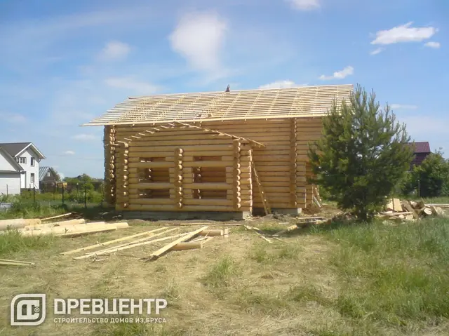 Работа по сборке дома из бревна, Рязанская область Луховицкий р-он., фото 9 из 9