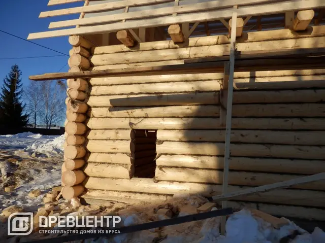 Строительство дома из бревна, размером 7х8 Владимирская обл, Кальчугинский район, фото 15 из 17