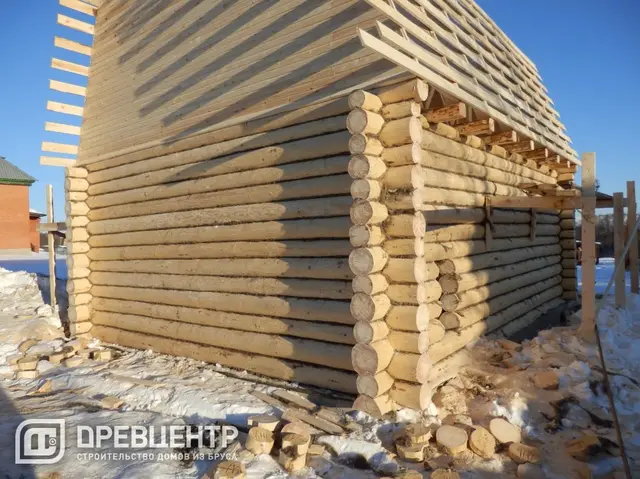 Строительство дома из бревна, размером 7х8 Владимирская обл, Кальчугинский район, фото 16 из 17