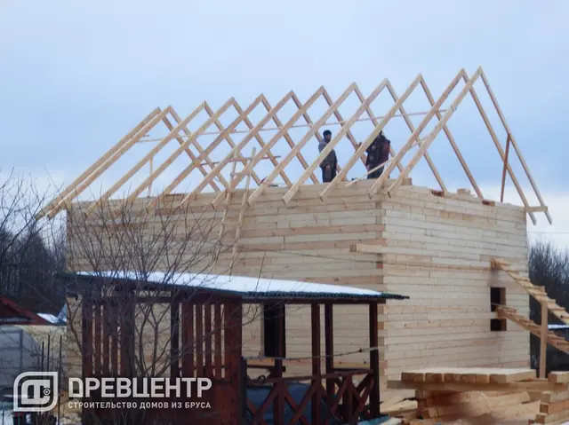 Строительство дома из бруса 8х8, Наро-Фоминский район, д.Новозыбинка, фото 8 из 23