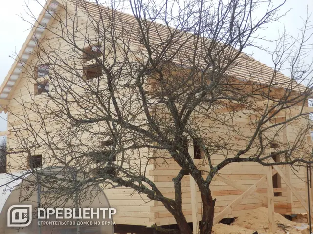 Строительство дома из бруса 8х8, Наро-Фоминский район, д.Новозыбинка, фото 15 из 23