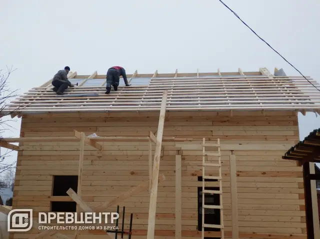 Строительство дома из бруса 8х8, Наро-Фоминский район, д.Новозыбинка, фото 12 из 23