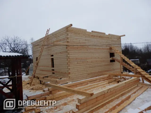 Строительство дома из бруса 8х8, Наро-Фоминский район, д.Новозыбинка, фото 7 из 23