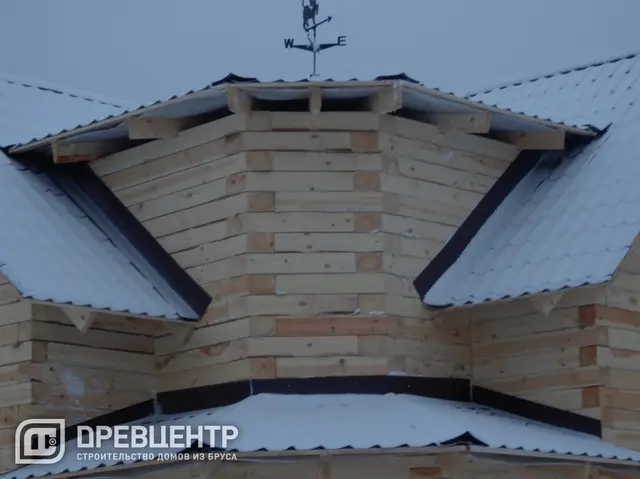 Строительство дома из бруса размером 8х8 Калужская обл, Медынский район, фото 24 из 26