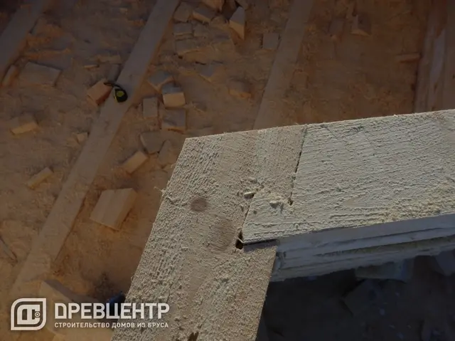Строительство дома из бруса размером 8х8 Калужская обл, Медынский район, фото 7 из 26