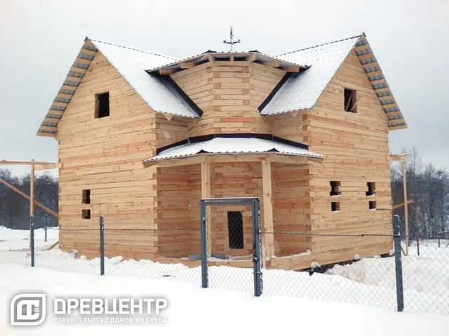 Строительство дома из бруса размером 8х8 Калужская обл, Медынский район, фото 26 из 26