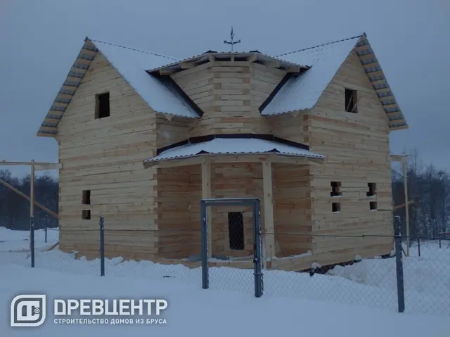 Строительство дома из бруса размером 8х8 Калужская обл, Медынский район, фото 23 из 26