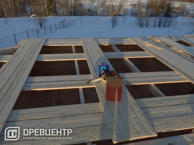 Строительство дома из бруса размером 8х8 Калужская обл, Медынский район, фото 9 из 26