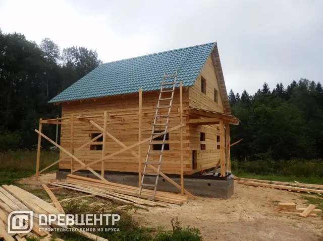 Строительство дома из бруса размеров 8х8 Московская обл.Рузский р-он., фото 23 из 25