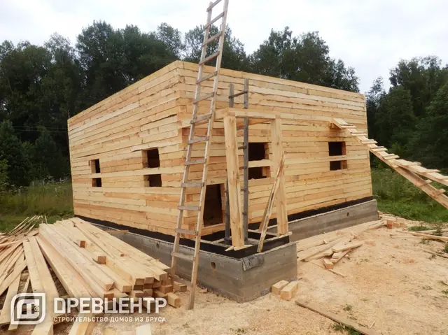 Строительство дома из бруса размеров 8х8 Московская обл.Рузский р-он., фото 14 из 25