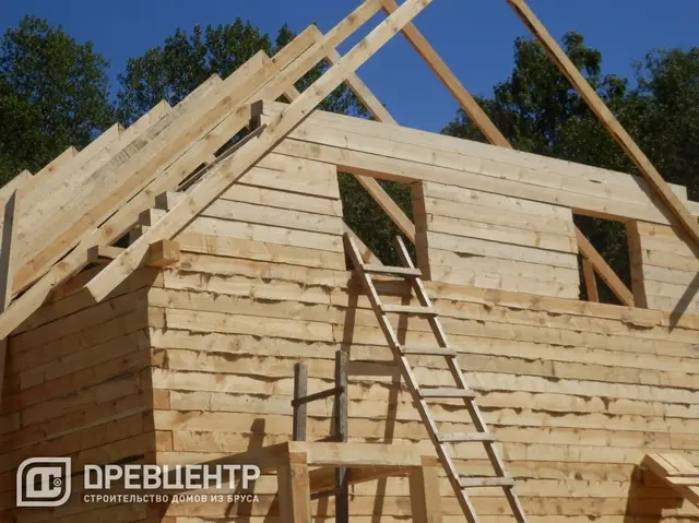 Строительство дома из бруса размеров 8х8 Московская обл.Рузский р-он., фото 17 из 25