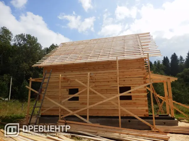 Строительство дома из бруса размеров 8х8 Московская обл.Рузский р-он., фото 19 из 25