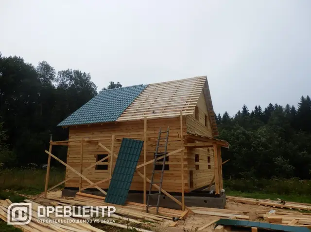 Строительство дома из бруса размеров 8х8 Московская обл.Рузский р-он., фото 22 из 25