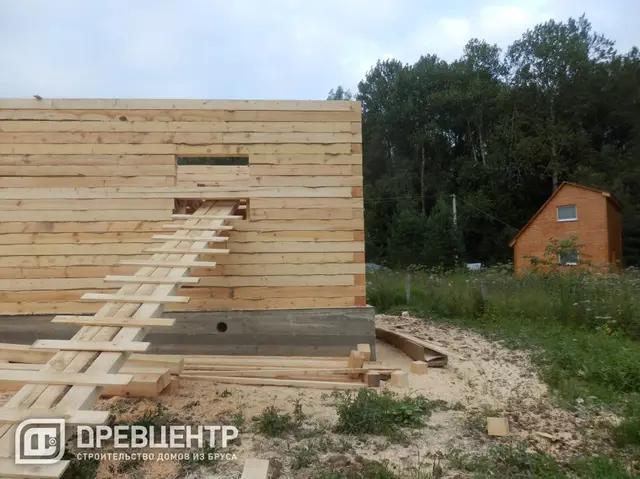 Строительство дома из бруса размеров 8х8 Московская обл.Рузский р-он., фото 11 из 25