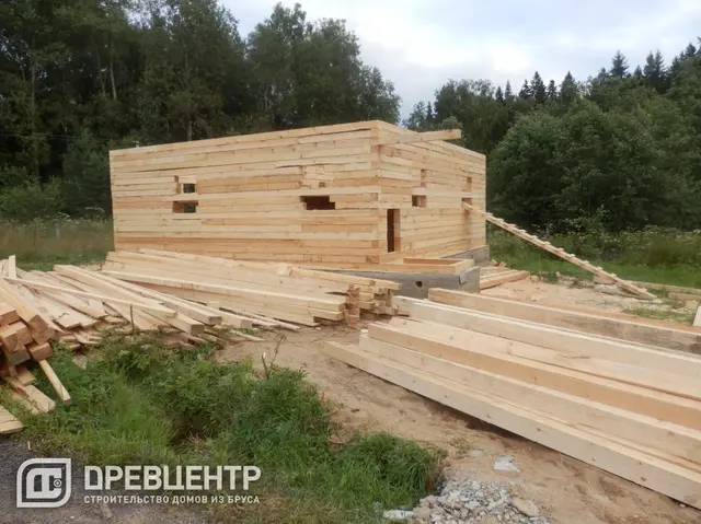 Строительство дома из бруса размеров 8х8 Московская обл.Рузский р-он., фото 10 из 25