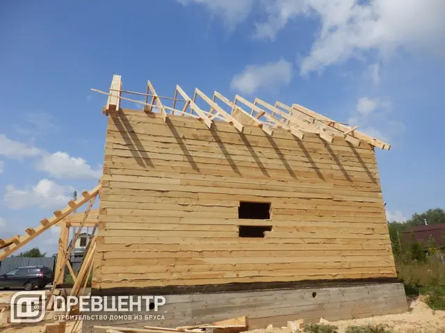 Строительство дома из бруса размеров 8х8 Московская обл.Рузский р-он., фото 20 из 25
