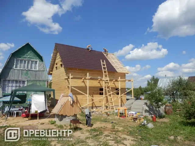 Строительство дома из бруса размером 8*8 Наро-Фоминский район, д.Любаново, фото 12 из 16