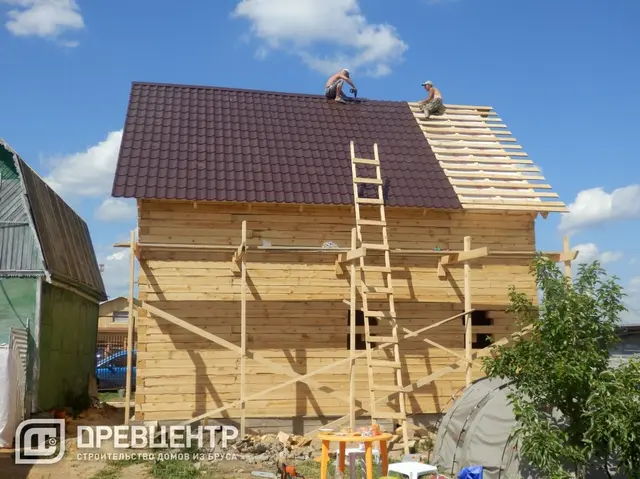 Строительство дома из бруса размером 8*8 Наро-Фоминский район, д.Любаново, фото 13 из 16