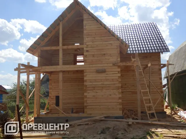 Строительство дома из бруса размером 8*8 Наро-Фоминский район, д.Любаново, фото 10 из 16
