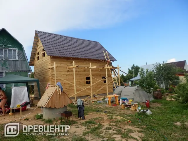 Строительство дома из бруса размером 8*8 Наро-Фоминский район, д.Любаново, фото 14 из 16