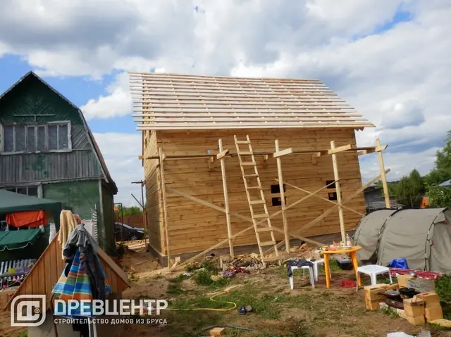 Строительство дома из бруса размером 8*8 Наро-Фоминский район, д.Любаново, фото 8 из 16