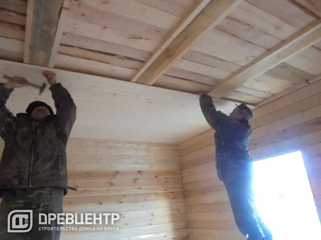 Строительство дома из бруса по проекту ДБ39, фото 17 из 33