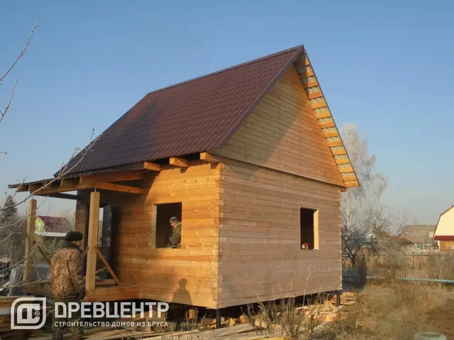Строительство дома из бруса по проекту ДБ39, фото 15 из 33