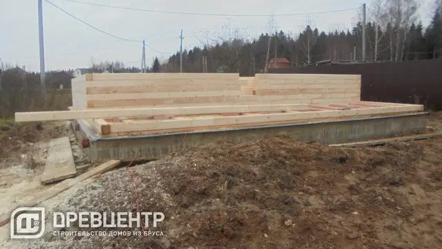 Строительство дома из бруса по проекту ДБ82 в Солнечногорском район д.Кочергино, фото 7 из 20