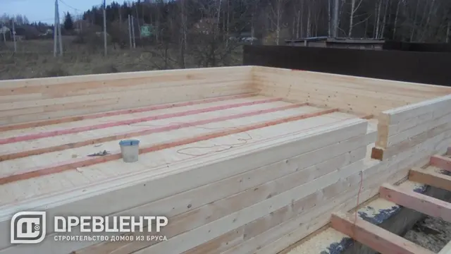 Строительство дома из бруса по проекту ДБ82 в Солнечногорском район д.Кочергино, фото 8 из 20