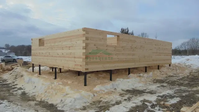 Строительство дома из бруса по проекту ДБ140 в Калужской области  СНТ "Лазурный Берег", фото 8 из 25