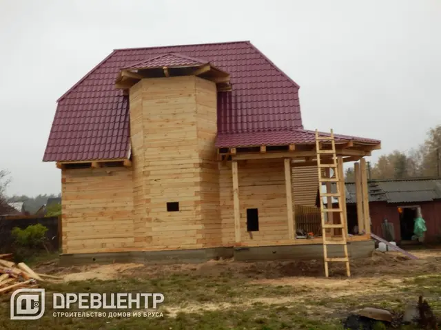 Строительство дома из бруса размером 7х9 Ступинский район, Соколова Пустынь, фото 19 из 20