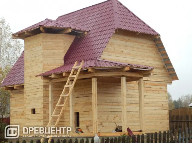 Строительство дома из бруса размером 7х9 Ступинский район, Соколова Пустынь, фото 20 из 20