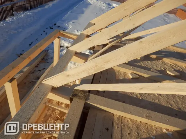Строительство дома из бруса размером 8х9 Волоколамский район, фото 14 из 23