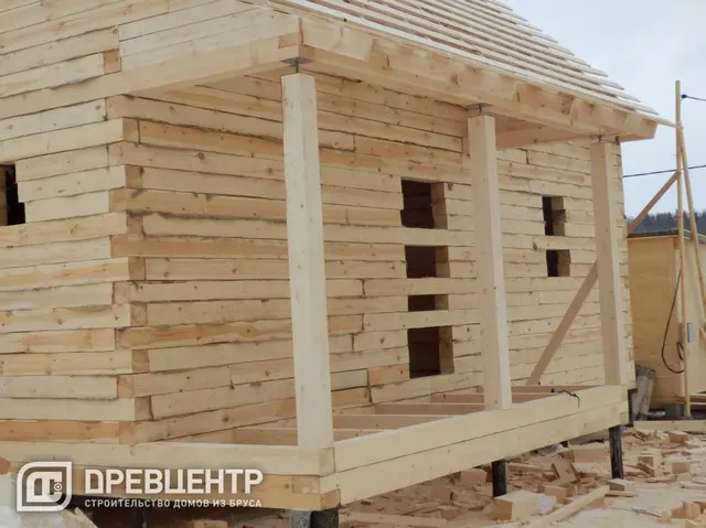 Строительство дома из бруса размером 8х9 Волоколамский район, фото 22 из 23
