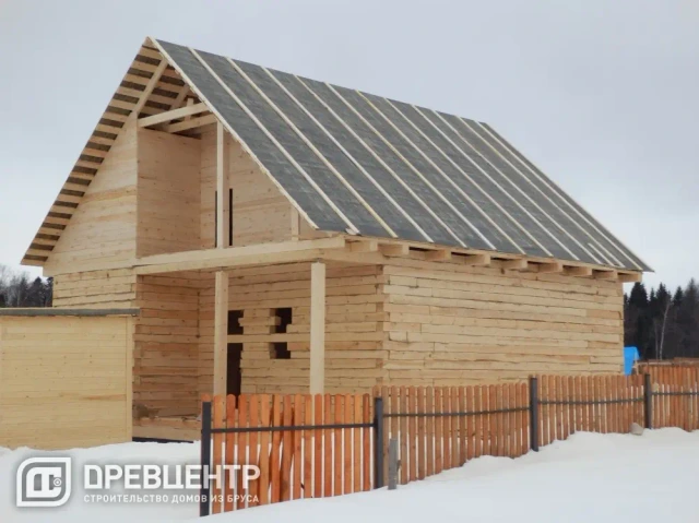 Строительство дома из бруса размером 8х9 Волоколамский район, фото 23 из 23