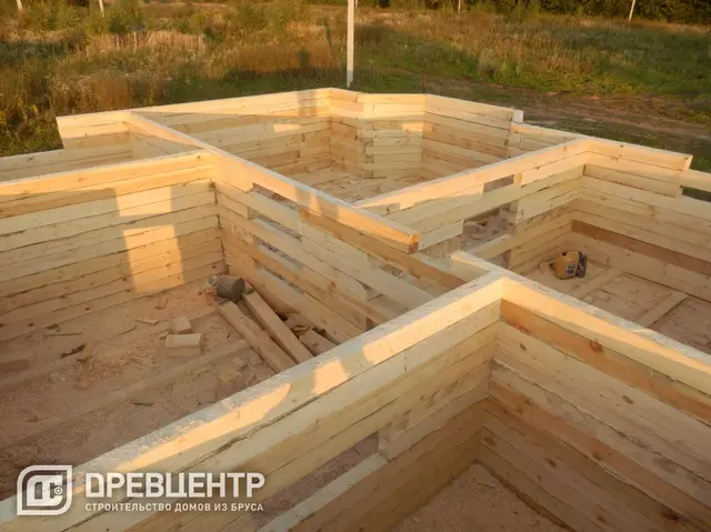 Строительство дома из бруса размером 7х9 с "эркером"Заокский р-он, фото 27 из 54