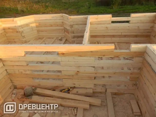 Строительство дома из бруса размером 7х9 с "эркером"Заокский р-он, фото 28 из 54