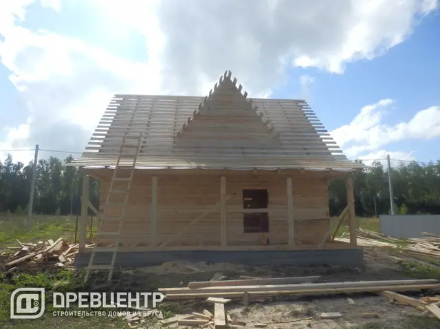 Строительство дома из бруса размером 7х9 с "эркером"Заокский р-он, фото 45 из 54