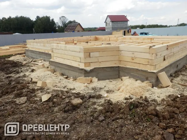 Строительство дома из бруса размером 7х9 с "эркером"Заокский р-он, фото 22 из 54