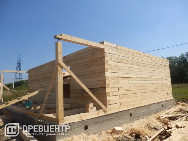 Строительство дома из бруса размером 7х9 с "эркером"Заокский р-он, фото 30 из 54
