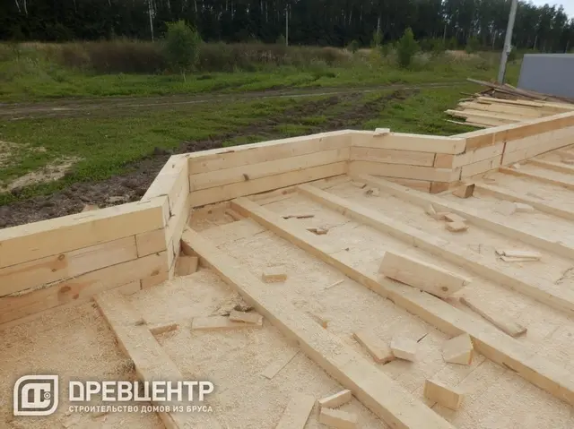 Строительство дома из бруса размером 7х9 с "эркером"Заокский р-он, фото 21 из 54