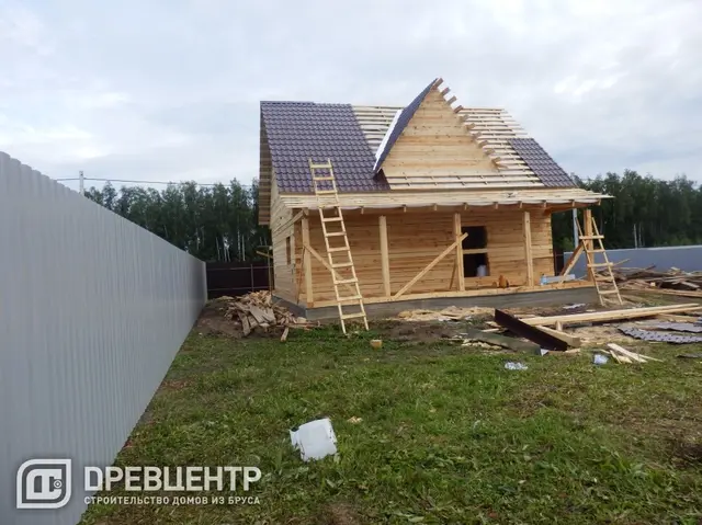 Строительство дома из бруса размером 7х9 с "эркером"Заокский р-он, фото 51 из 54