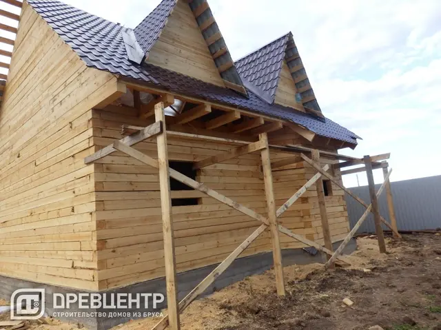 Строительство дома из бруса размером 7х9 с "эркером"Заокский р-он, фото 50 из 54