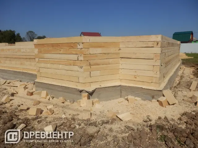 Строительство дома из бруса размером 7х9 с "эркером"Заокский р-он, фото 26 из 54