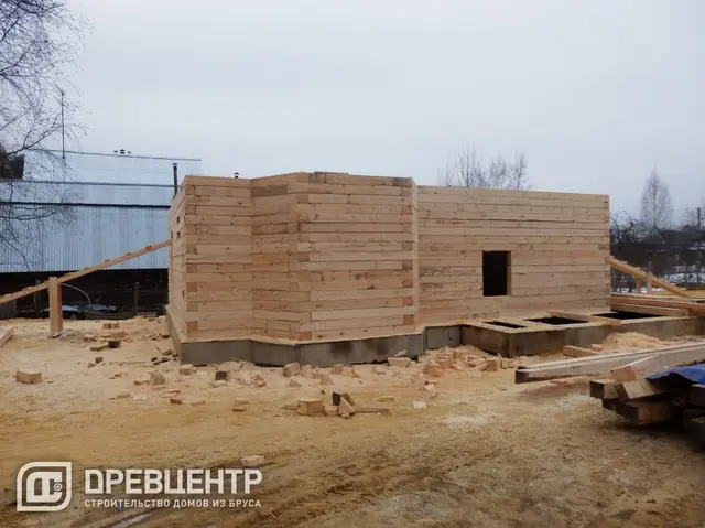 Строительство дома из бруса, размером 7х9 Раменский район д.Юрово, фото 8 из 27