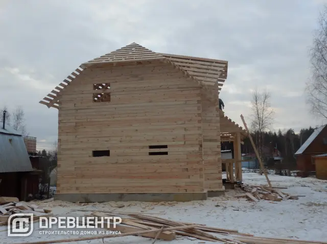 Строительство дома из бруса, размером 7х9 Раменский район д.Юрово, фото 19 из 27