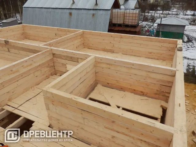 Строительство дома из бруса, размером 7х9 Раменский район д.Юрово, фото 9 из 27