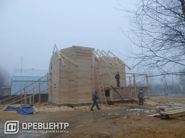 Строительство дома из бруса, размером 7х9 Раменский район д.Юрово, фото 16 из 27